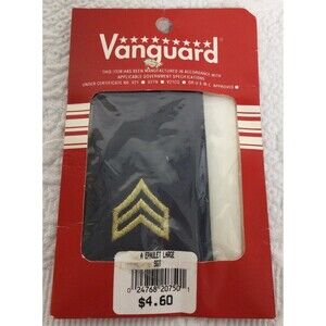 Vanguard Army Shoulder Epaulet Sergeant First Class New Vintage